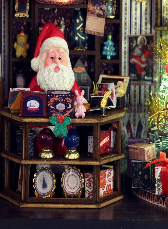 Hands Craft Christmas Wonderland DIY Miniature House Kit with Music & LED Lights - Holiday Storefront 3D Puzzle - Festive Craft Kit for Adults & Teens - Bookshelf Decor Winter Decorations - Image 4